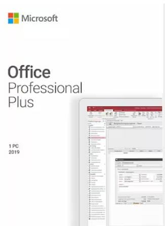 Microsoft Office Professional 2019 | Plus (1 PC) - Microsoft Key - GLOBAL