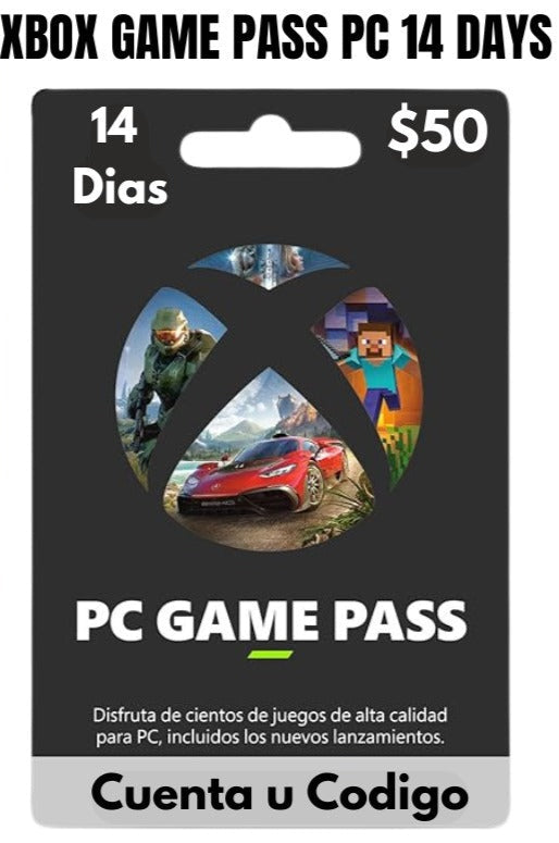 XBOX GAME PASS PC 14 DIAS