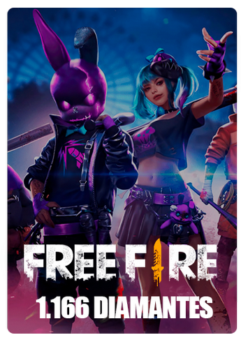 Free Fire 1060 + 106 💎 10$ (shop2Topup)