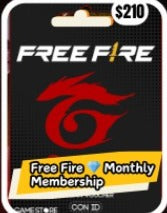 FREE FIRE 💎MONTHLY MEMBERSSHIP