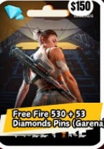 FREE FIRE 💎530+53 DIAMONDS PINS(GARENA)