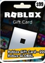 ROBLOX GIFT CARD-200 ROBUX GLOBAL