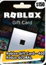 ROBLOX GIFT CARD-400 ROBUX GLOBAL