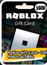 ROBLOX GIFT CARD-1200 ROBUX GLOBAL