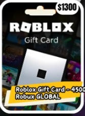 ROBLOX GIFT CARD-4500 ROBUX GLOBAL