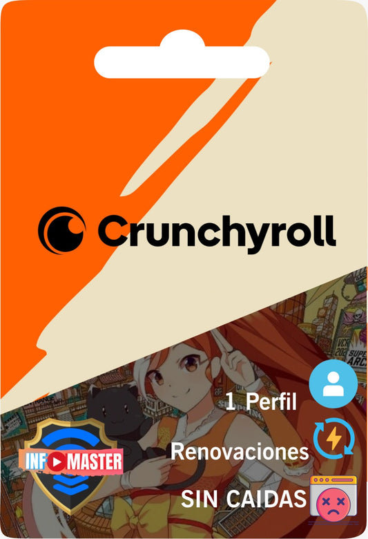 CRUNHCYROLL CUENTA COMAPRTIDA MEGA FAN 1 DISPOSITVO