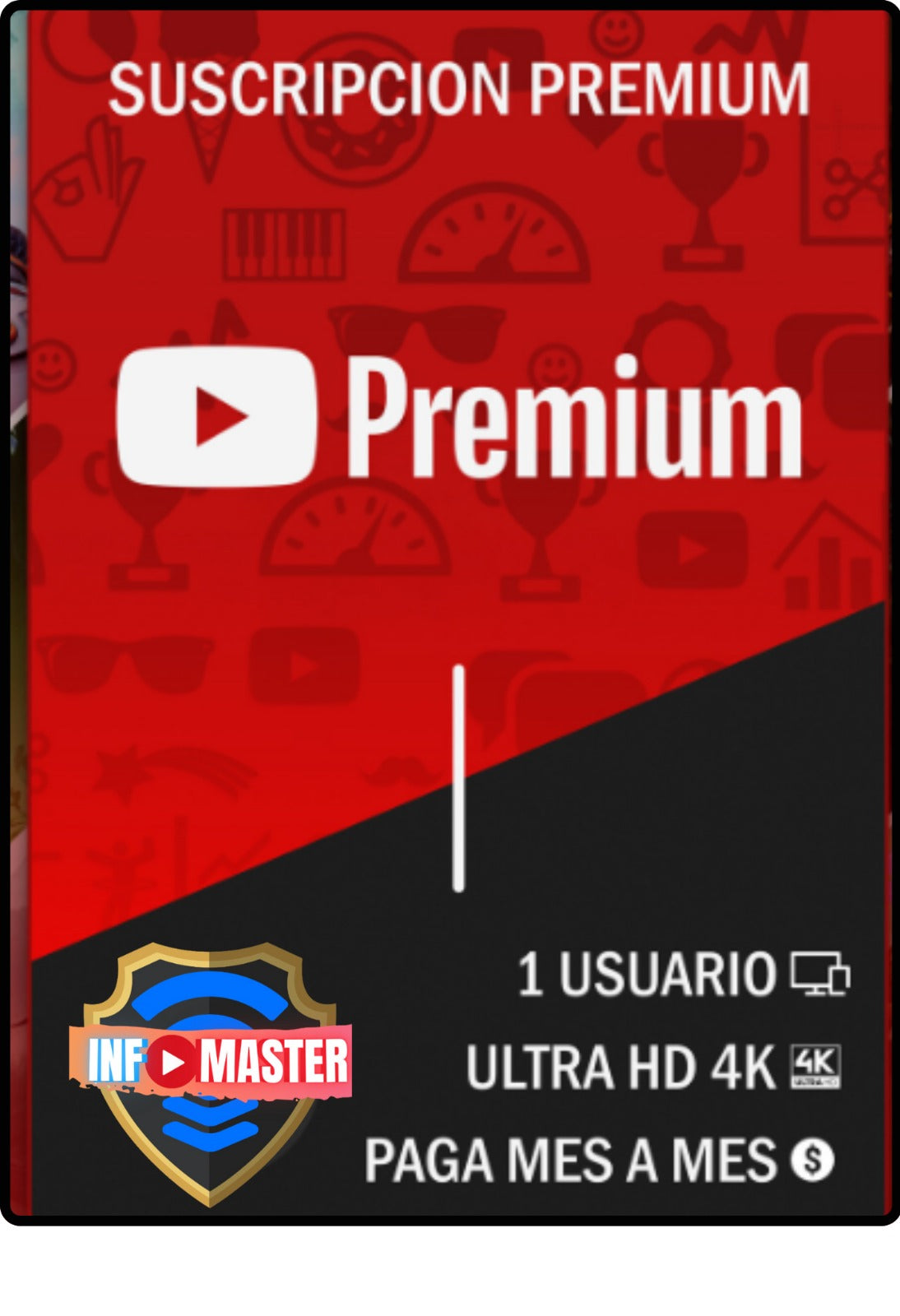 YOUTUBE PREMIUM 9 MESES