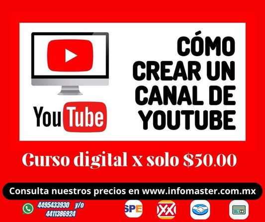 CREA CANALES DE YOUTUBE