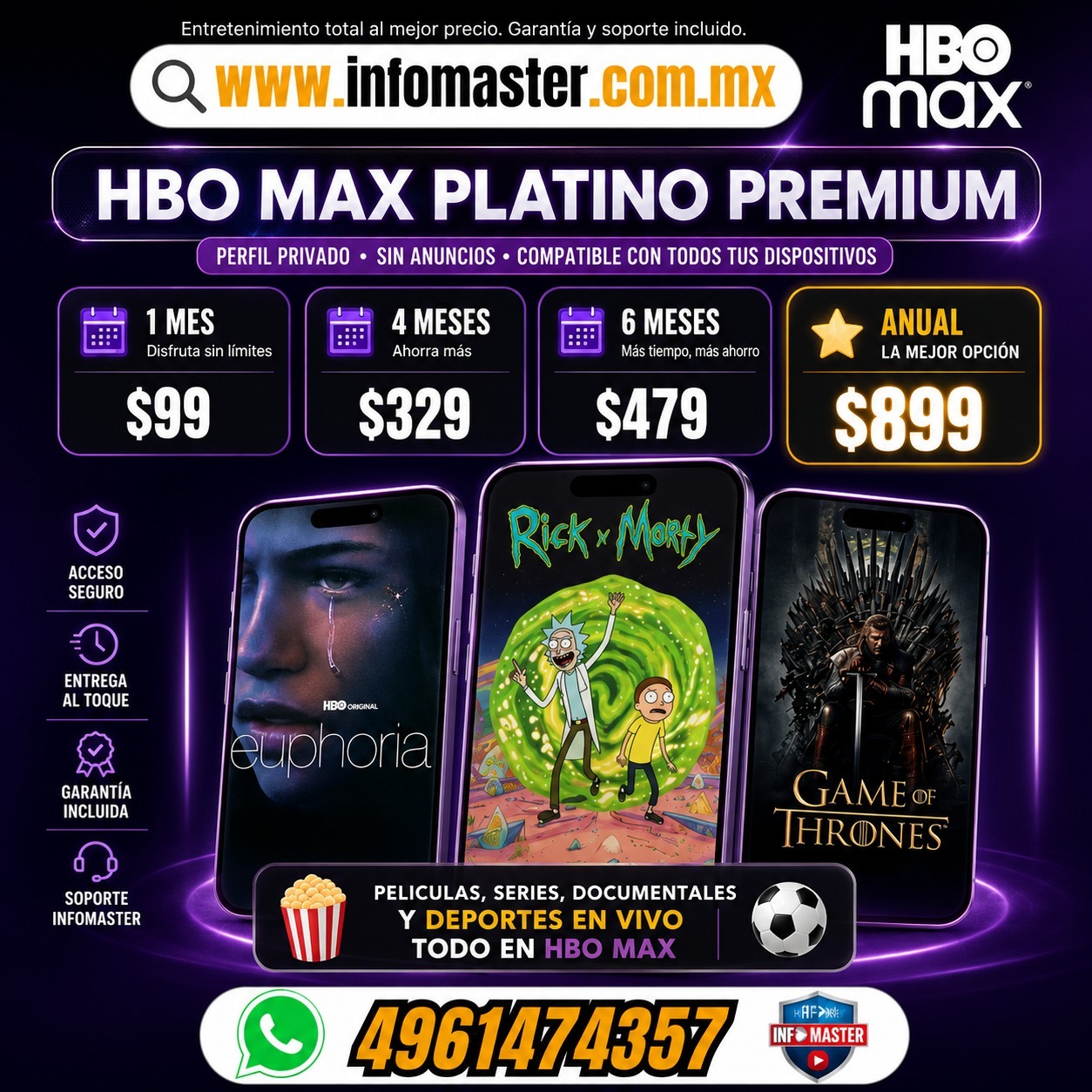 HBO MAX PLATINO PREMIUM