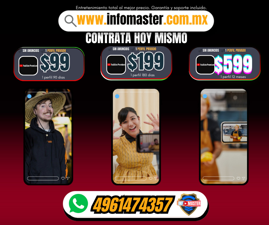 YOUTUBE PREMIUM CUENTA NUEVA